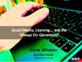 Social Media, Learning ... and the ...