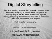Digital Storytelling