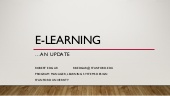 eLearning: ...an update
