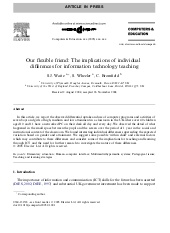 Our Flexible Friend: The implications of individual differences for information technology teaching